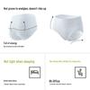 Runwei 4-Pack 10A Antibacterial 100% Cotton Mid-Waist Women's Briefs
