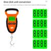 For Fishing Luggage - 50KG/10g Water-Resistant Fish Hook Weighing Portable Hanging Scale Digital Hook Scale Lb/KG/JIN/N Handle Weighing