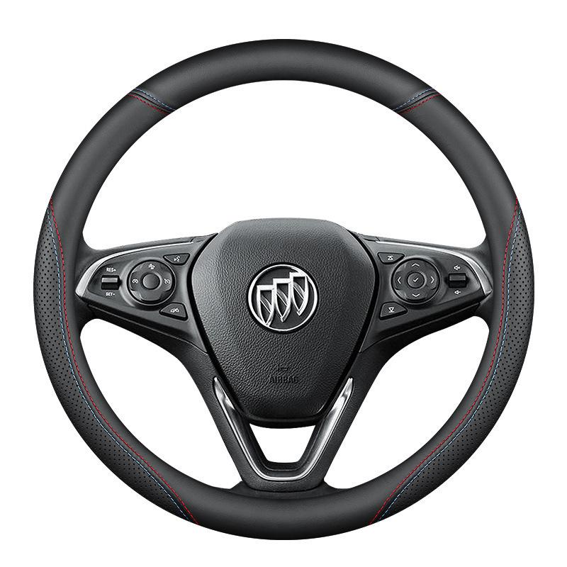 Genuine Leather Steering Wheel Cover for Buick Verano, GL8, Excelle, Regal, LaCrosse, and Envision