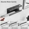 Wall Mounted Electric Toothbrush Holder with Four Compartments and Diatomaceous Earth Base for Bathroom Organization