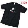 EVERSOUL Marvel T-Shirt, Short Sleeve, Black Panther, Avengers, Venom, Hulk, Iron Man, Movie Gift, Men's, Black, Size L [Parallel Import]