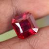 Natural Red Ruby Loose Gemstone 11x11mm Square Cut for Jewelry Making and Gem Collections