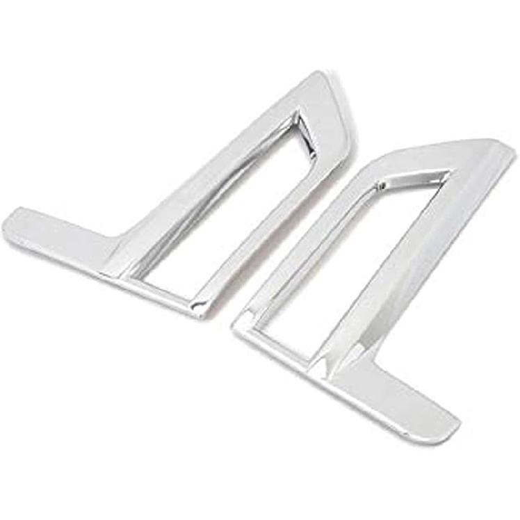 ITrims Car Accessories for Nissan Rogue X-Trail 2017-2021 Fog Light Lamp Cover Trim 4PCS ABS Chromed (Front & Rear Fog Light Cover)