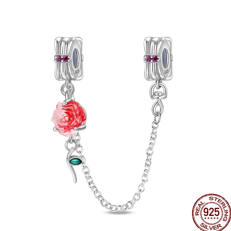 Copper Shiny Zircon Chain Series Beaded Beads Suitable For Pan Original Bracelet Diy Jewelry Gift