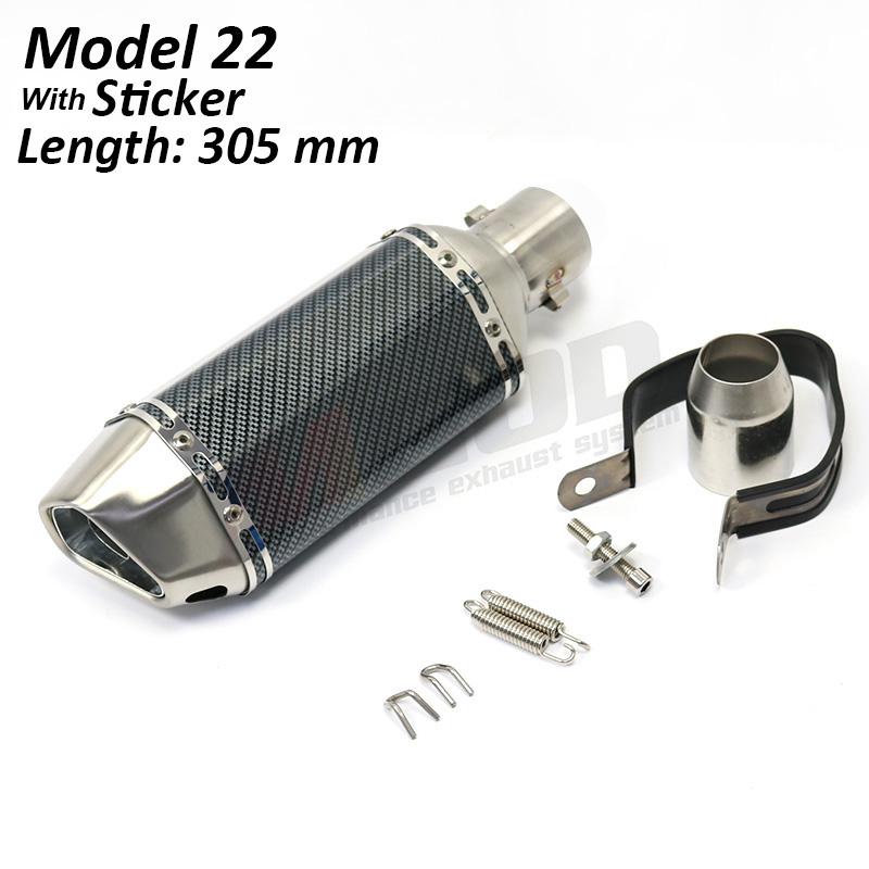 Universal Motorcycle Exhaust Pipe 51mm DB Killer Escape Moto Racing Modified Pit Bike For Kawasaki Z650 Ninja400 Versys 650 MT09