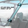 UTV Windshield Mount Clamps Straps Kit Compatible with Polaris Ranger RZR, Can Am Maverick X3, Yamaha Rhino YXZ, Kawasaki Mule Teryx Front Windshield