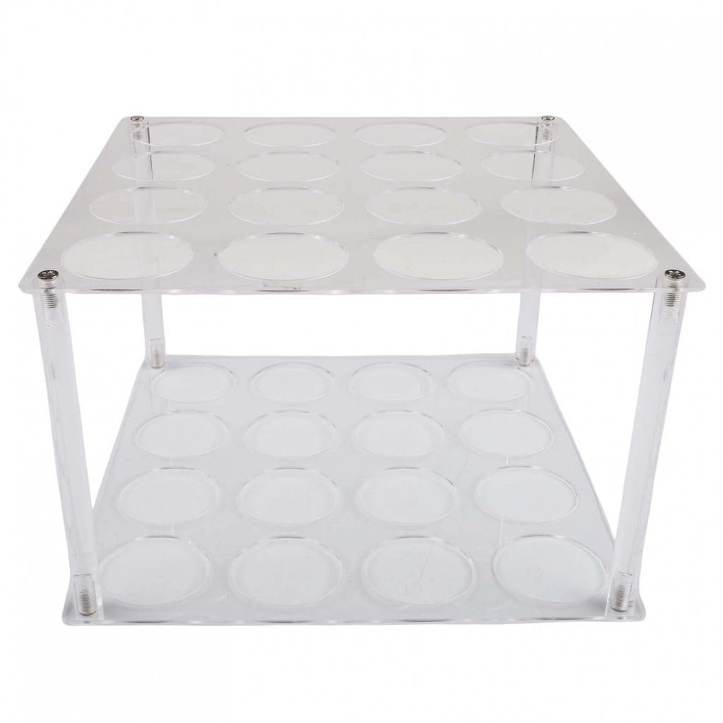 Vinyl Storage Rack with 16 Holes for Craft Rooms and Wrapping Paper