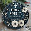 Christian Metal Wall Art Holy Spirit Welcome Sign Home Decor