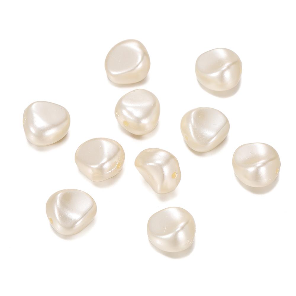 30 st Oregelbundna ABS Imitationspärlor Pärlor Akryl Mellanlägg Löst Pärlor för Smyckestillverkning DIY Halsband Örhängen Armband Halsband