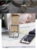 Fashion Square Pin Buckles Belts Women Silver Buckle Leather Belts for Jeans Retro Wild Belts for Women Waistbands Student Strap