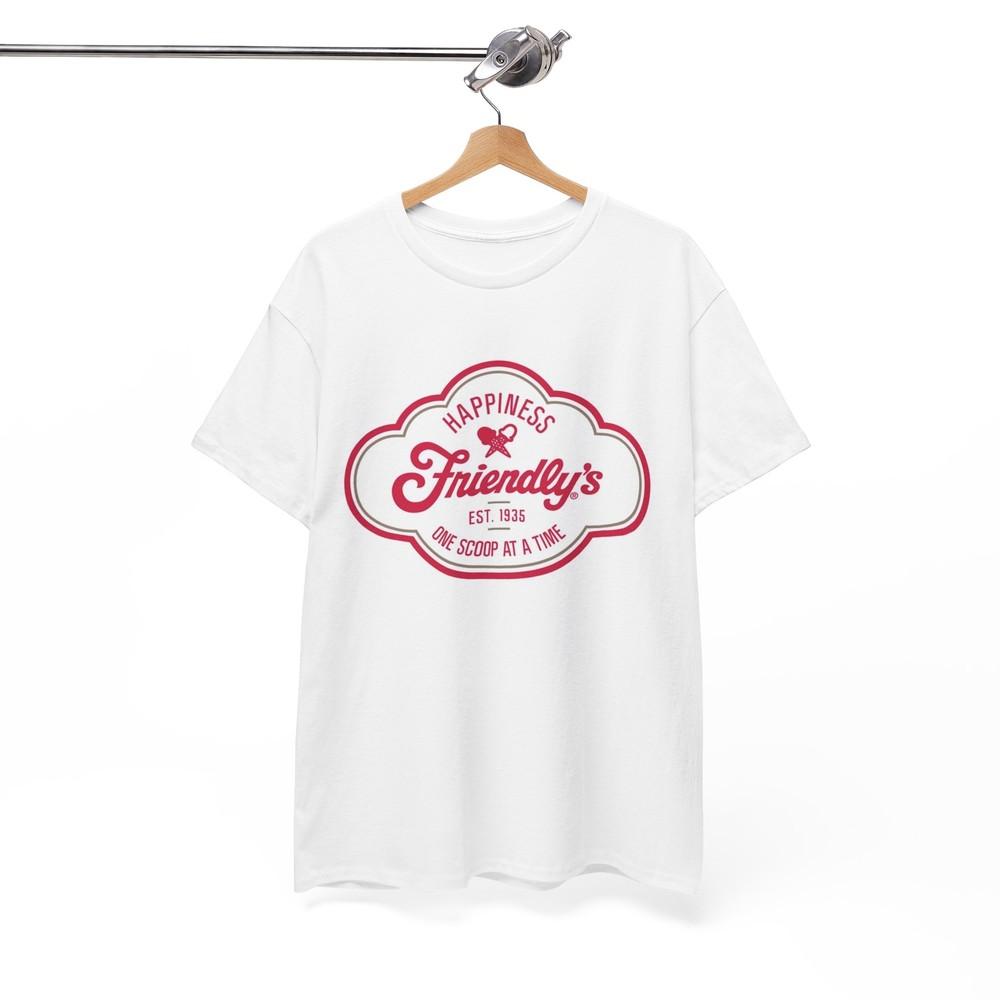 

Friendly s Ice Cream Tshirt Vintage Logo New England Retro Unisex Heavy Retro Unisex T-Shirt XXL