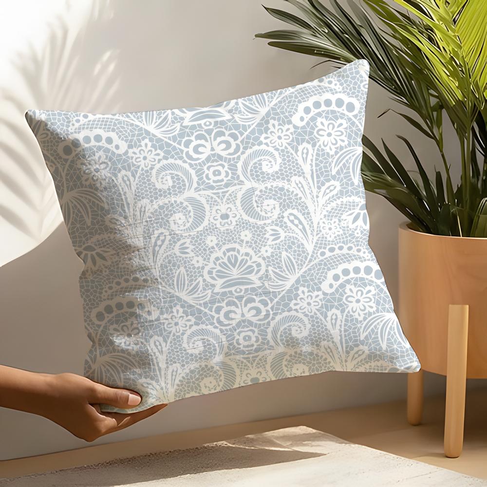 Lace pattern Pillow Case Home Living Room Decoration Linen Pillow Cases Cushion Cover