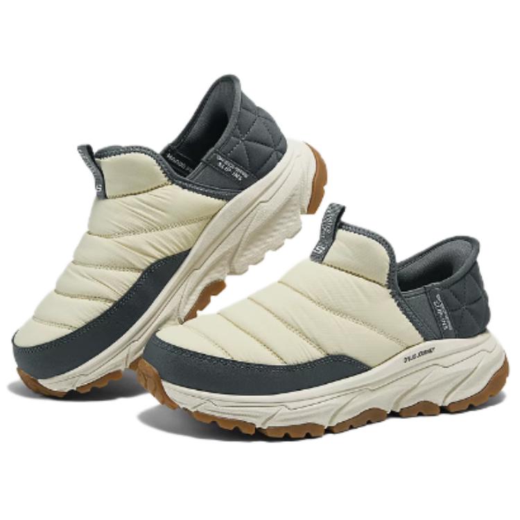 Skechers Stivali Invernali da Esterno Slip-On Comodi Versatili Zoccoli Stivali da Donna Naturali 180164C-NTGY