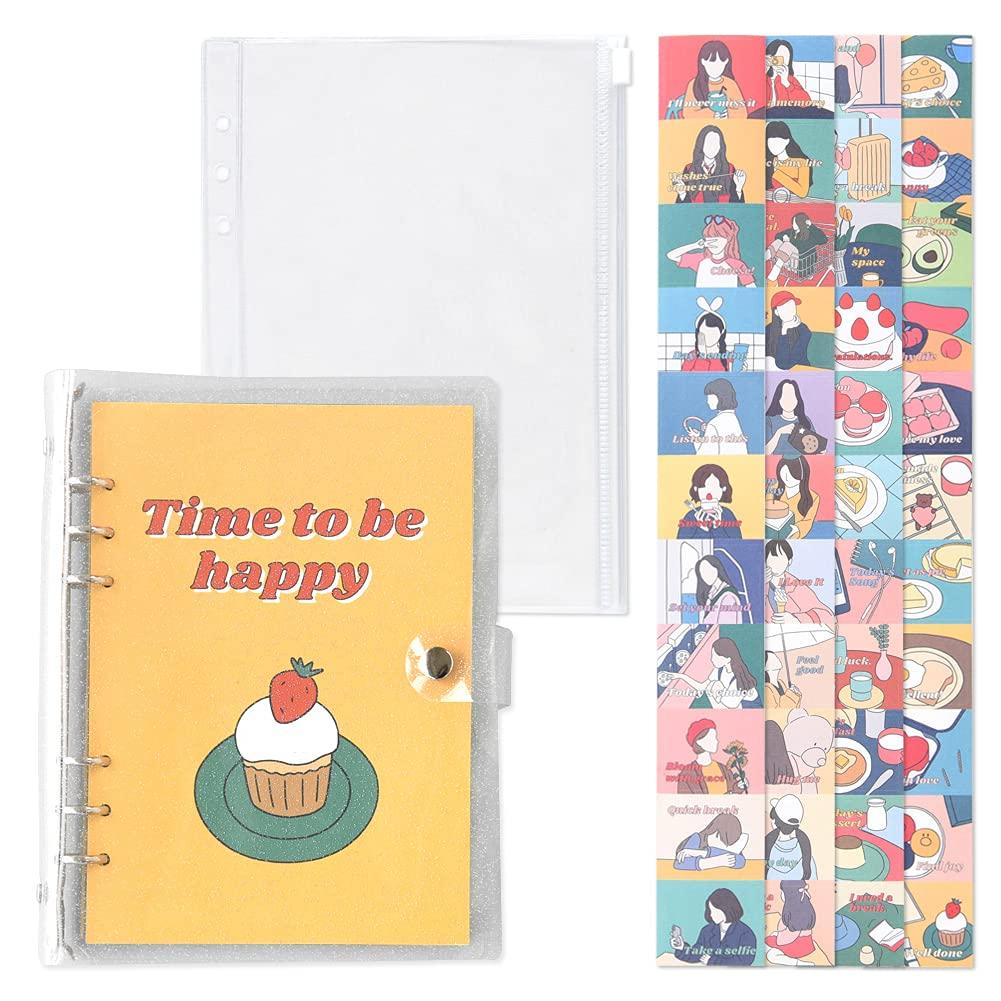 Monolike A5 Fall in Newtro Diary Set, Time to be Happy - Yearly Plan, Monthly Plan, Weekly Plan, Scheduler