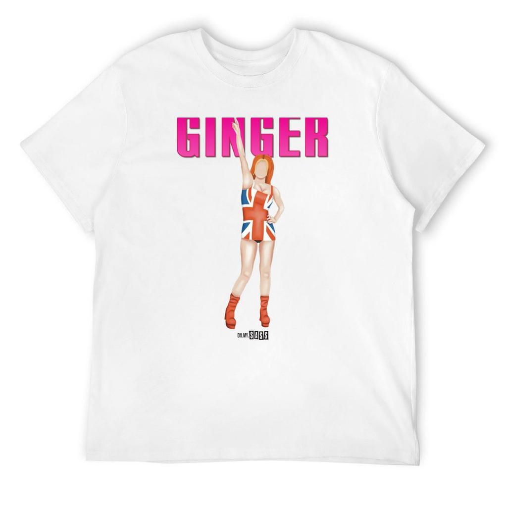 Spice Girls - Ginger Spice - Geri Halliwell Horner T-Shirt Anime-Sachen schwere T-Shirts für Männer