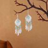 Silver Long Tassel Earrings Bohemia Bohemia Drop Earring Classic Ethnic Style Dangle Earring  Women