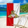 Doncaster Red Crest Beach Towel - Soft, Absorbent Microfiber, Lightweight, Ideal for The Beach, Parties, Travel, Camping fan gifts
