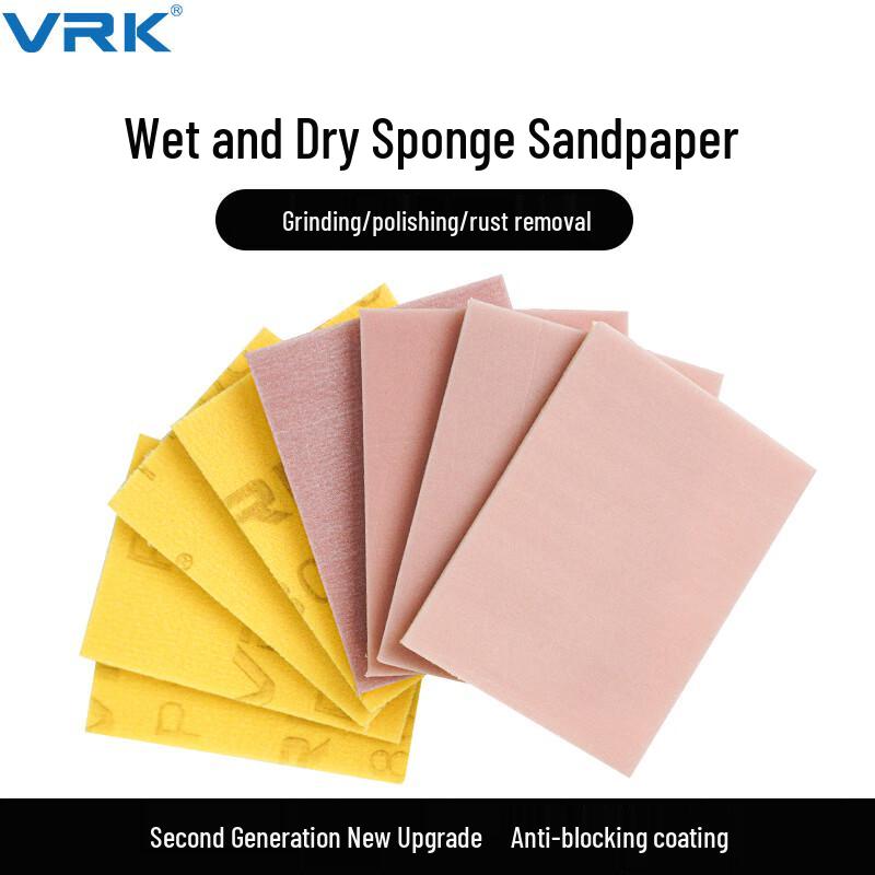 VRK Square Flocked Sponge Sanding Pad