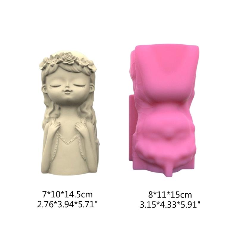 Succulents Flower Pot Resin Silicone Mold Suitable for Diy Garden Concrete Flower Pot Candle Holder Crafts Home Decor