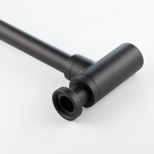 Brass Wash Basin Siphon Waste Pipe Drain for Sink Water Drainage Bottle Trap Drain Wall Extension for Basin Waste and Outlet