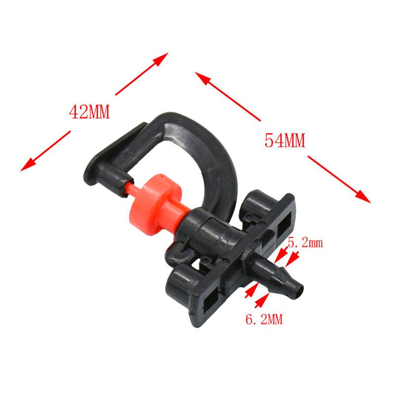 Wxrwxy Rotating Water Sprinkler Greenhouse Hanging Nozzle Rotating Sprinkler Nozzles G Drip Irrigation Gardening Watering 50pCS
