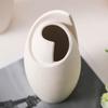 Nordic Ceramic Plain Fired Minimalist Vase, Home Dining Table Living Room Bedroom, Office, Tabletop Decoration, Flower Ware, 1Pc