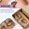 PVC Mini Lash Flat Model Head Practice Eyelash Extension Training Head With Removable Replacement Eyelids With False Eyelashes
