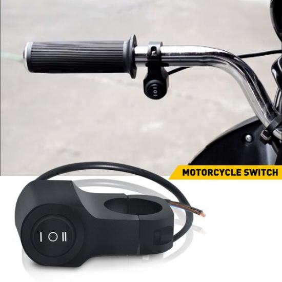 Motorcycle Waterproof Handlebar Handlebar 7/8" Headlight Fog Light Spot ON OFF S