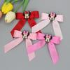 Mickey Mouse Satin Ribbon Bow Hair Clip for Girls
