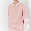 New MLB Set-in Sleeve T-Shirt Unisex Pink 31TS03131-43P