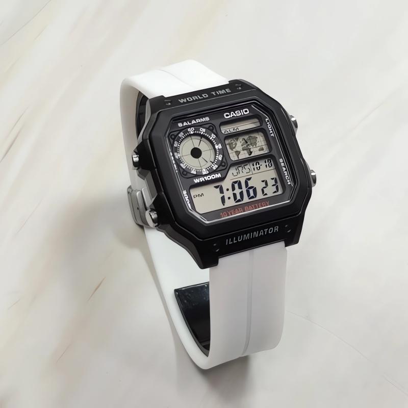 CASIO Unisex YOUTH 44mm Black Watch AE-1200WH-1A(Watch3--)