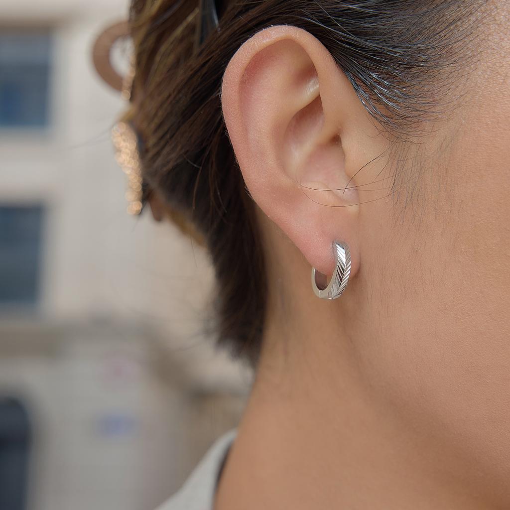  Minimalist Stainless Steel Woven Texture Earrings for Women Autumn Winter Style Daily Wear Fashion Waterproof  Jewelry