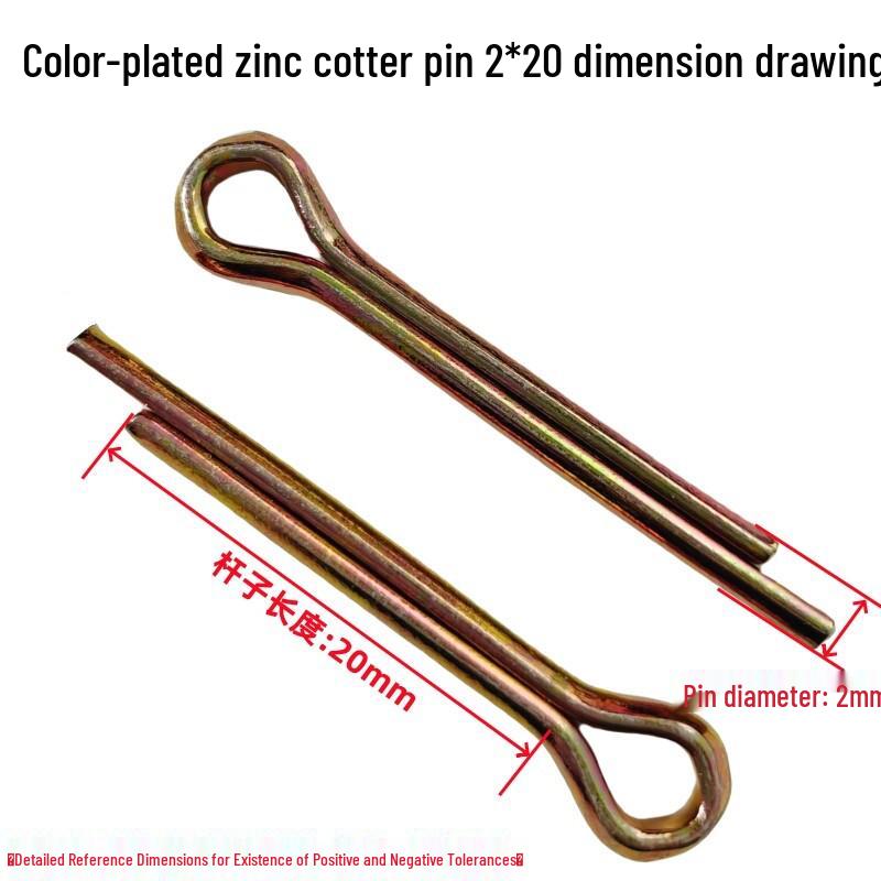 

Galvanized Zinc Cotter, Hairpin, and Wheel Pin Set for Farm Machinery (M2-M6)