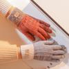 Thicken Touch Screen Mittens Plus Velvet Knitted Gloves Outdoors   Men Women