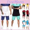 Elegante Conjunto Deportivo de Verano para Hombre, Conjunto de Ropa de Camiseta y Pantalones Cortos