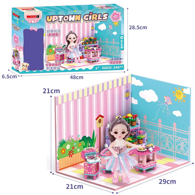 C0235 Compatible Le Small Particles High Assembled Building Block Girl Dream Princess Room Gift For Girlfriend