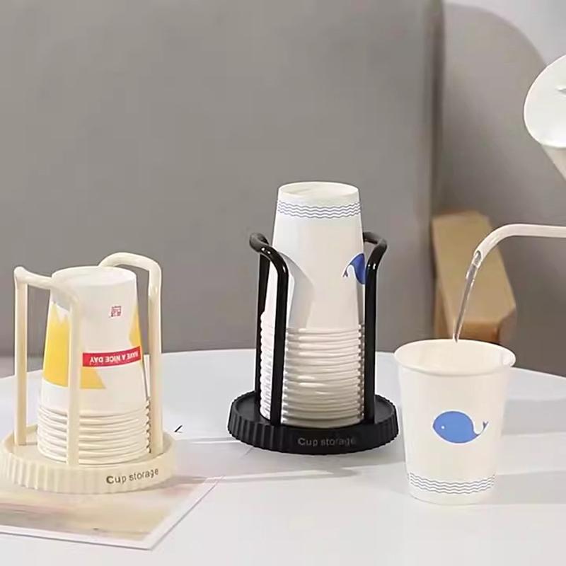 Supporto per bicchieri di carta, mensola, distributore di tazze da tè e acqua, espositore per tazze, organizer, forniture, strumento di archiviazione per l'organizzazione della casa