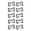 10pcs Bone Aluminum Keychains Clip Hiking Keychains Mountaineering Carabiner for Travel and Sports
