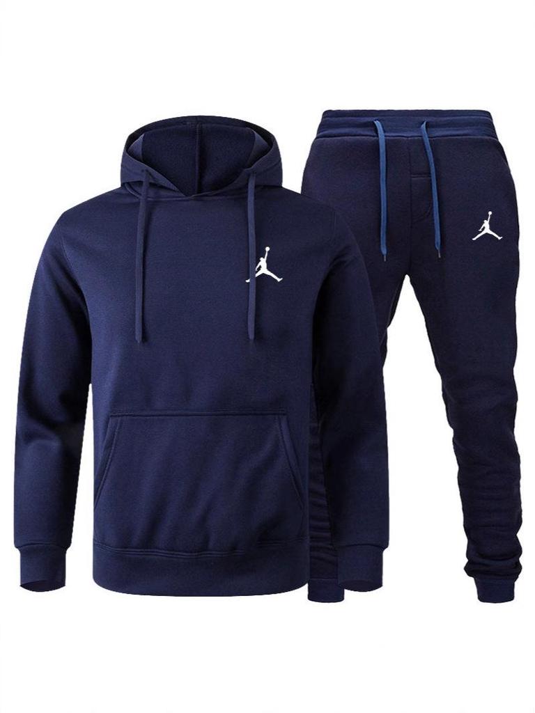 Heißverkaufendes Herren-Kapuzenjacke & Kurzarm-Set - Trendiger Lässiger Sportlicher Europäischer Amerikanischer Stil