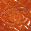 CHANEL Quilted Matelasse CC logo Handbag Tote Bag Shoulder Bag enamel pink