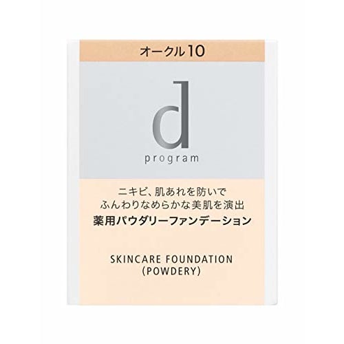 d Program Medicated Skin Care Foundation Powder Ocher 10 Refill 10.5g For sensitive skin
