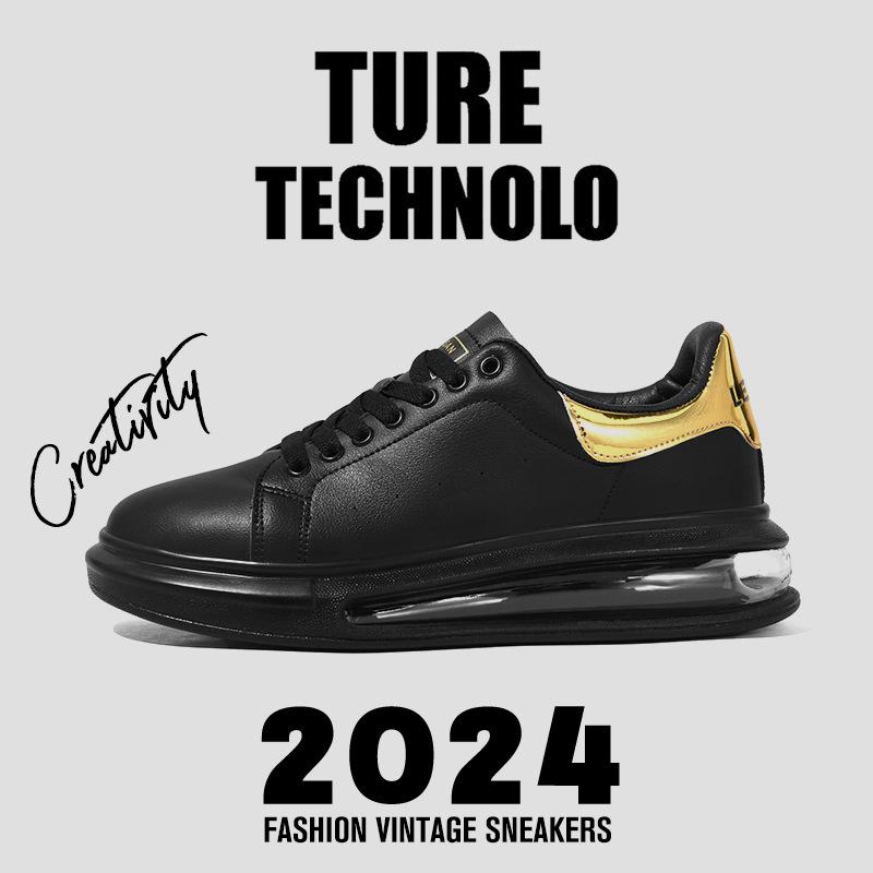 2025 autumn new air cushion board shoes student air cushion white shoes men's air cushion low-top McQueen same casual shoes