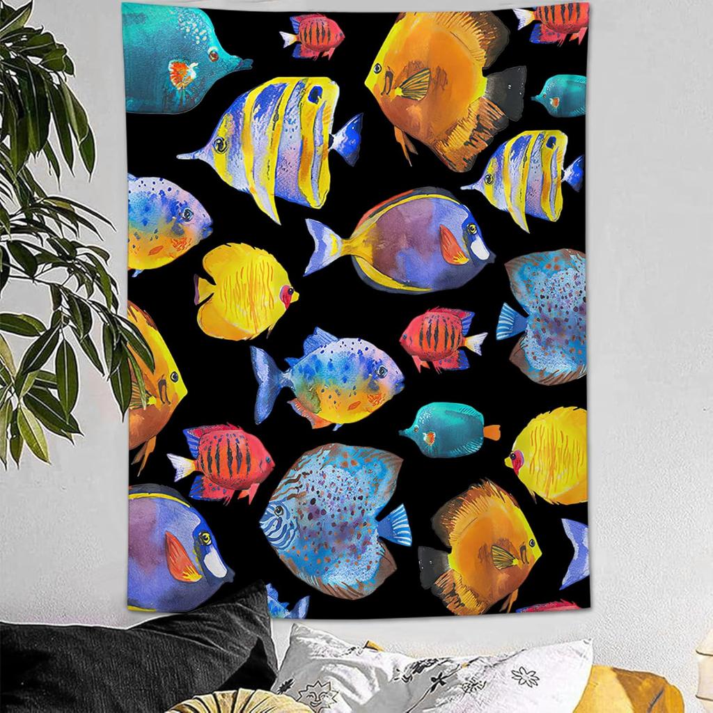 Sugar Skull Tapestry Horror Skeleton Tapestry Wall Hanging for Bedroom Rose Skull Tapestries Aesthetic Wall Decor for Home Dorm