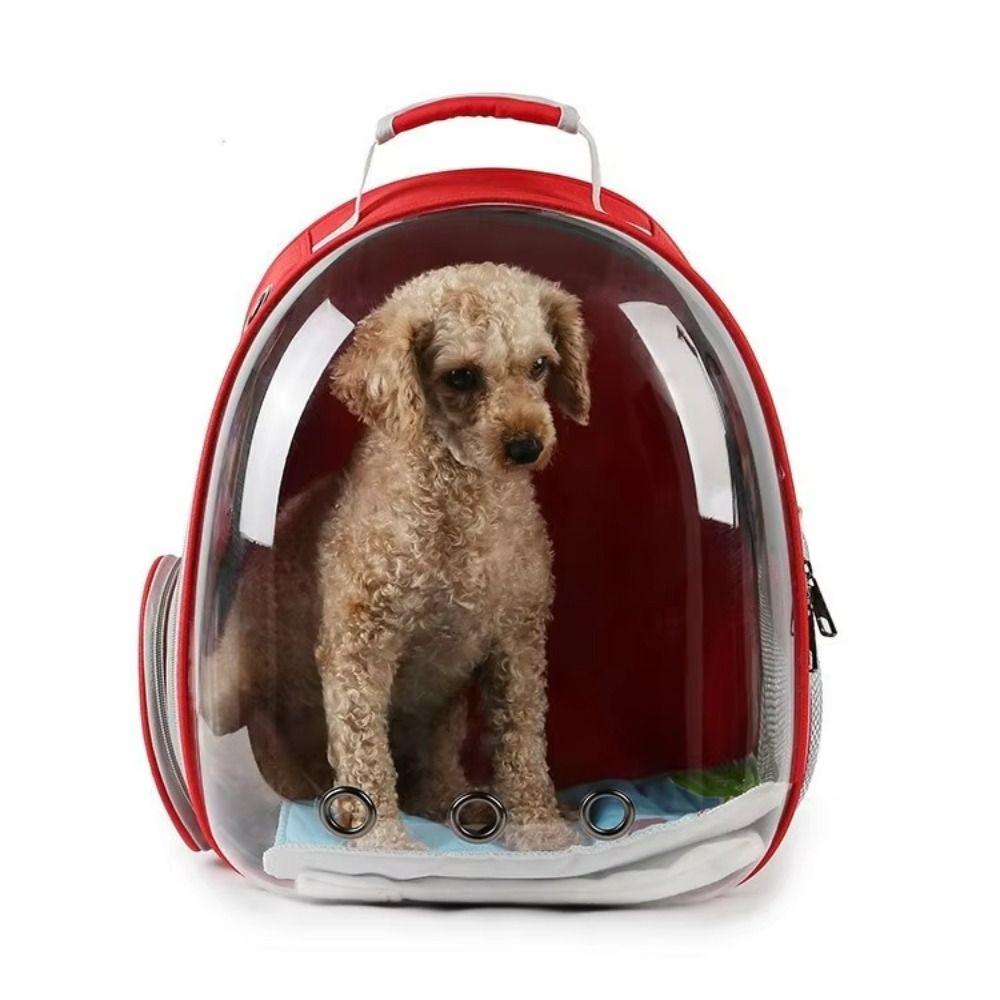 Large Space Transparent Pet Carrying Bag Breathable Pet Carrying Backpack Pet Travel