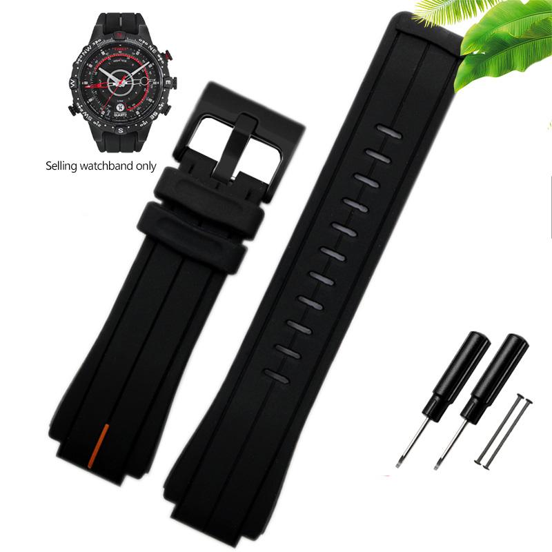 Rubber Watchband for Timex WATCH Tide T2N720 T2N721 TW2T76300 High Quantity Waterproof Silicone Leather Sport Strap 24*16mm