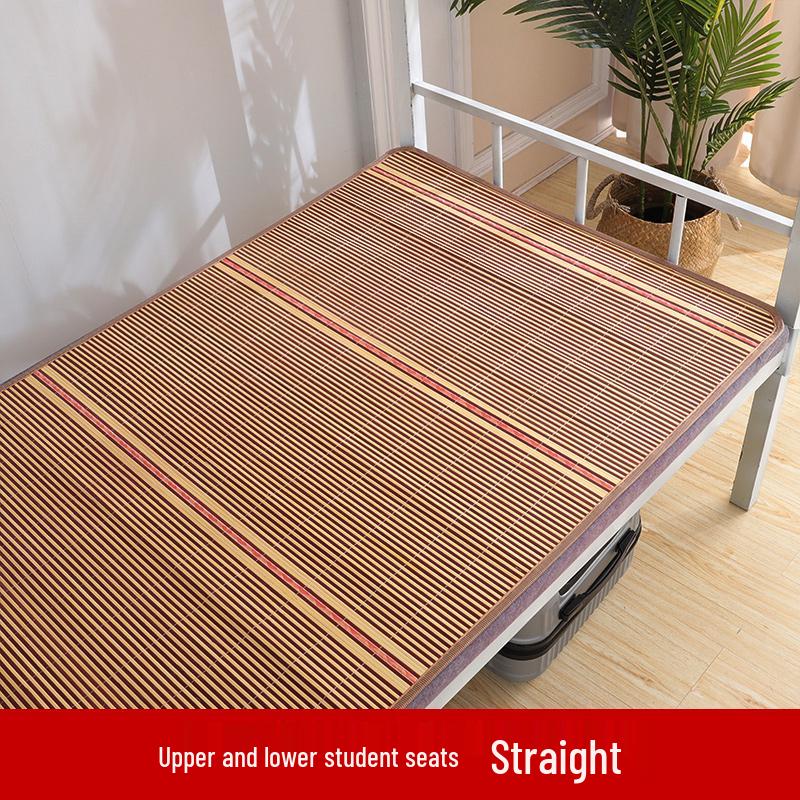 Bamboo Zi Mei Double-Sided Foldable Ice Silk Summer Mat for Dorms - Suitable for Winter and Summer Use with Free Shipping