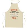 Tablier De Cuisine - Planetee - Motif "Un Biologiste Aussi Génial" - Coton - Impression France