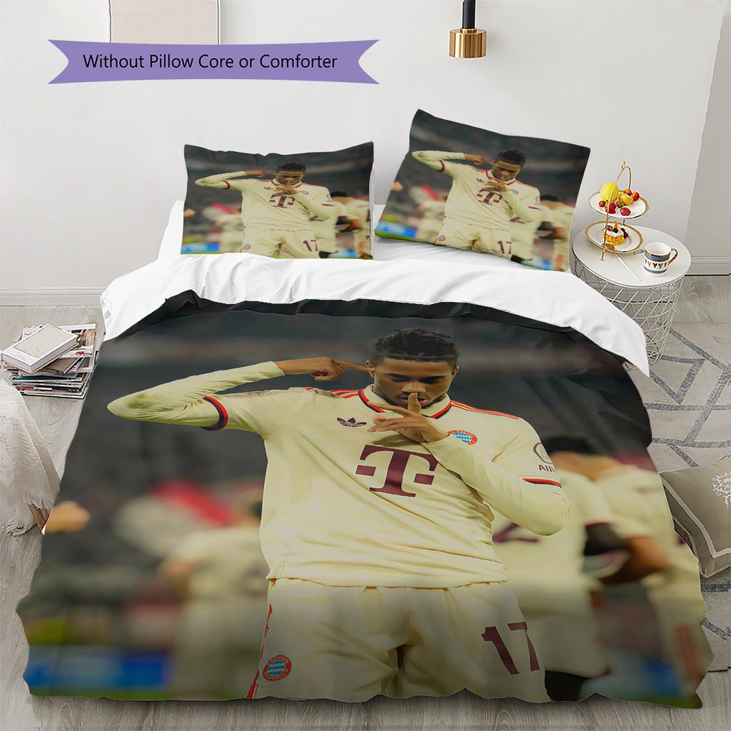 Biancheria da letto con motivo Michael Olise Decorazione per la casa Regalo di compleanno (1 * copripiumino + 2 * federa, senza nucleo)