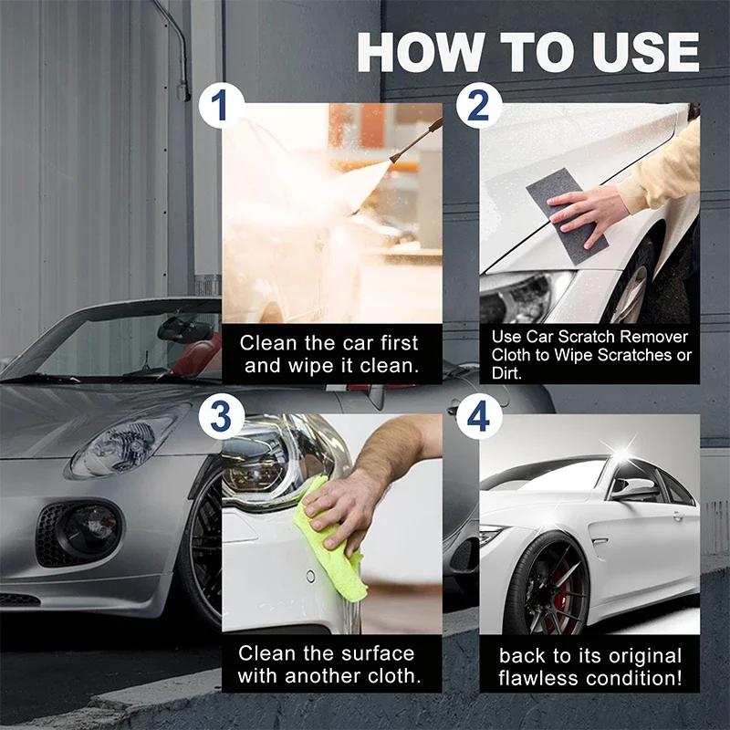 Car Scratch Nano Repair Wipes Multifunction Car Scratches Erase Removal Water Spots Auto Wax Abrasive Scratch Cleaning Cloths