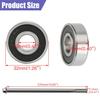 12Mm 270Mm Mini Bike Rear Axle Nut Bolt With 6201RS Wheel Bearings Replacement For Coleman CT100U Minibike 97Cc 100Cc 2.5 3.0HP Powersports